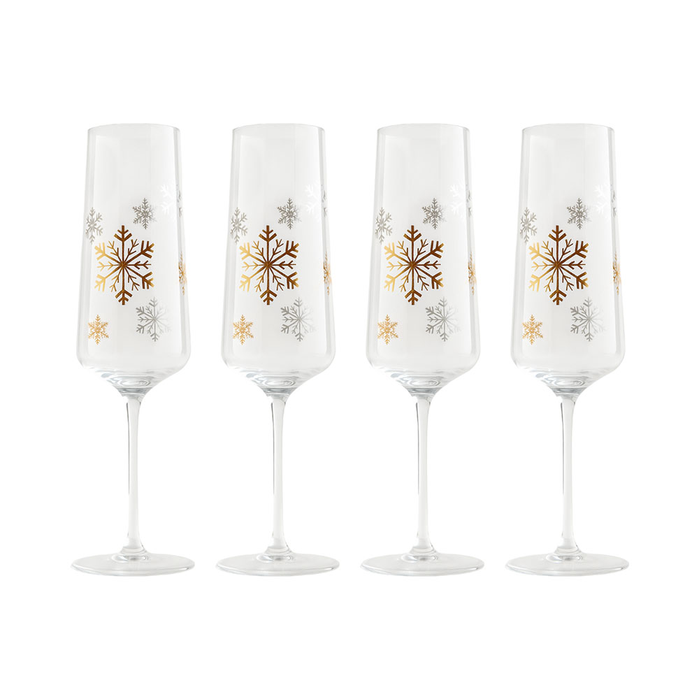 Conjunto de Taças para Champanhe Santini 180-2900225 230ML 4 Peças
