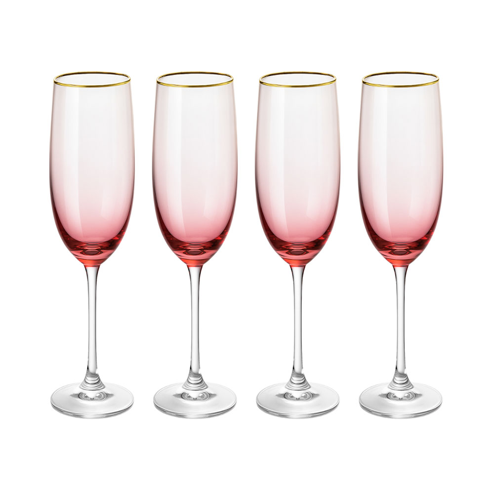 Conjunto de Taças para Champanhe Santini 180-2900160 210ML 4 Peças