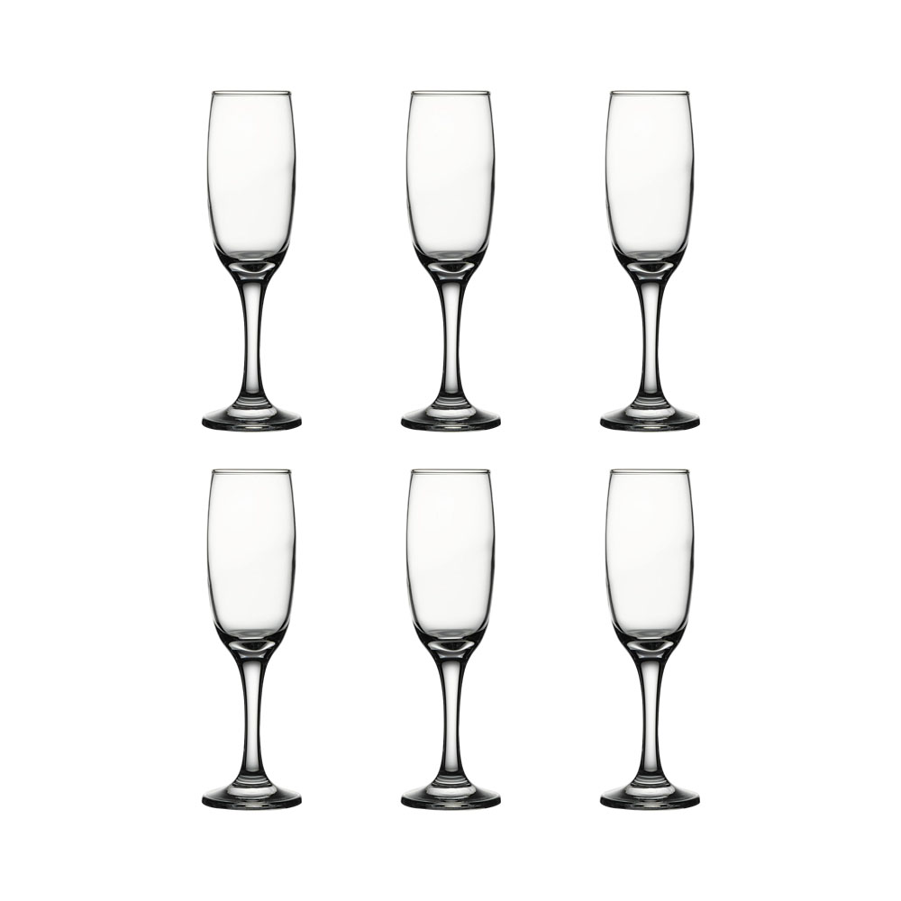 Conjunto de Taças para Champanhe Pasabahce Imperial 44704 210ML 6 Peças