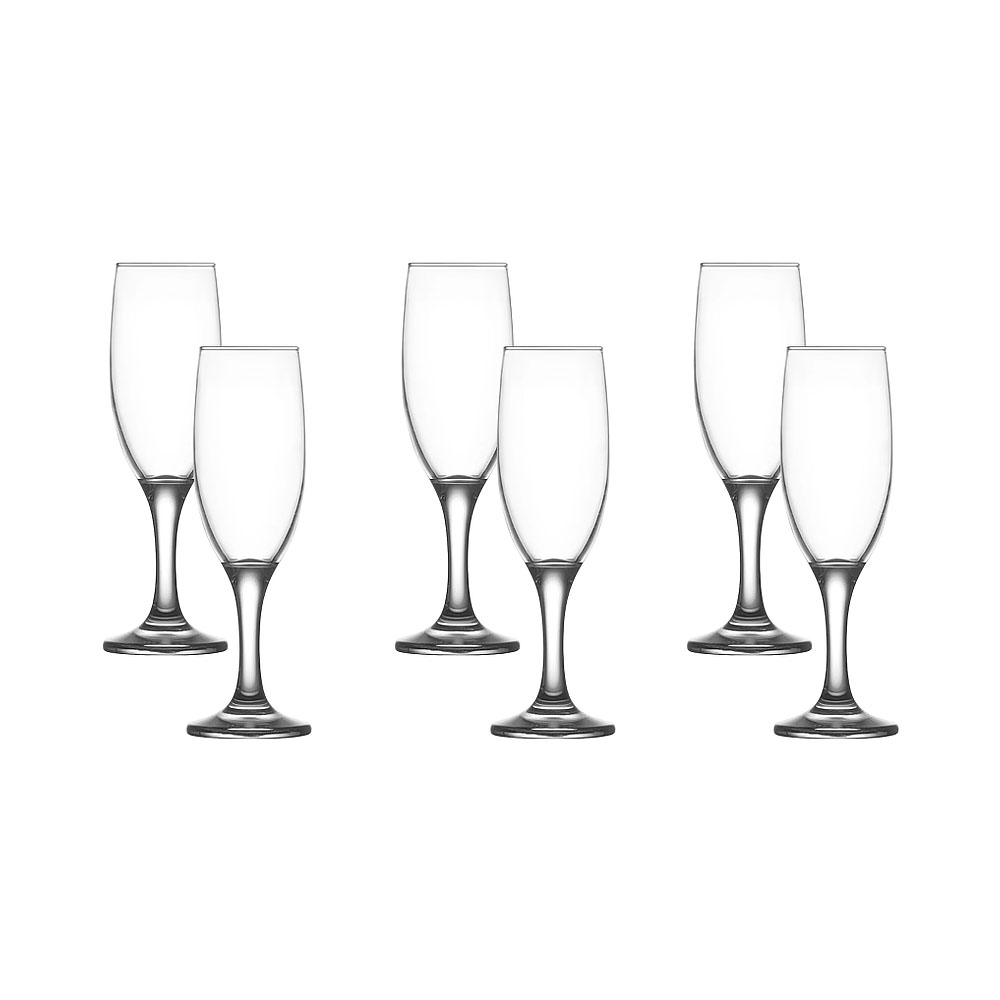 Conjunto de Taças para Champanhe Lav Misket MIS535 190ML 6 Peças