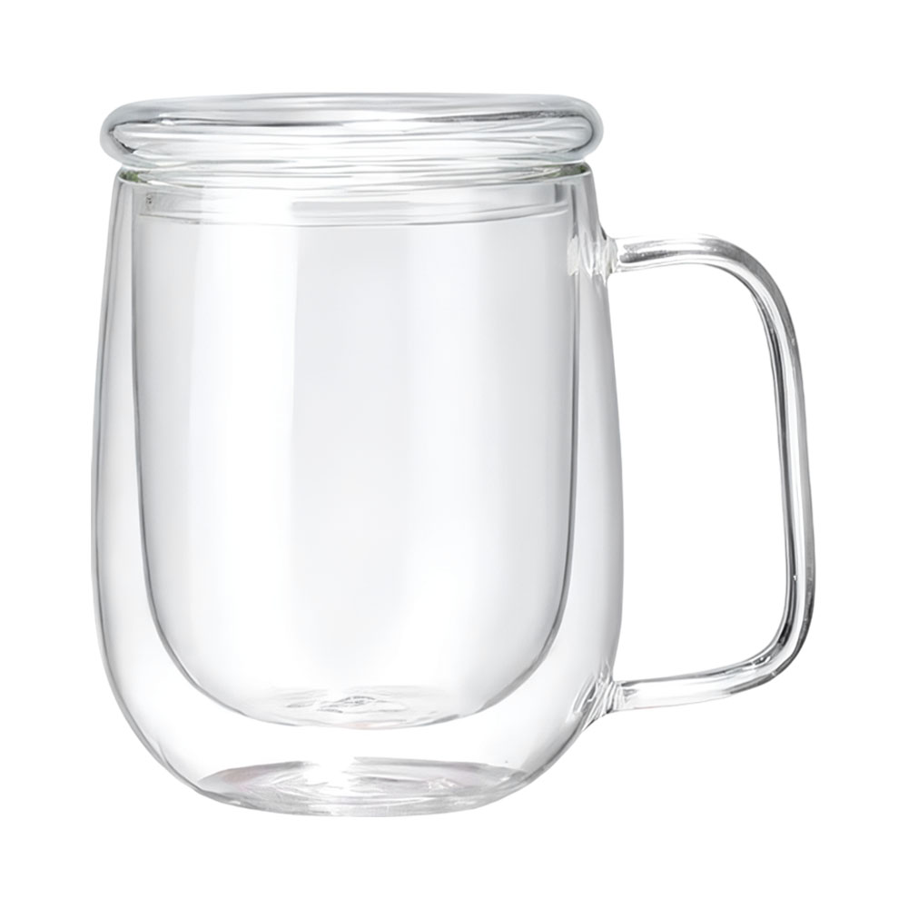 Caneca de Vidro com Tampa Life Home TT-6585 300ML
