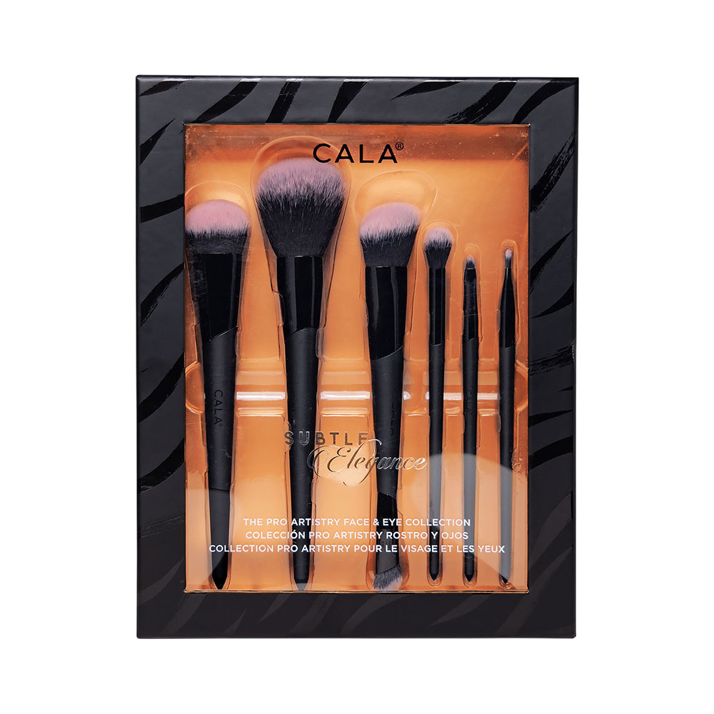 Kit de Pincéis Cala Subtle Elegance 6 Peças