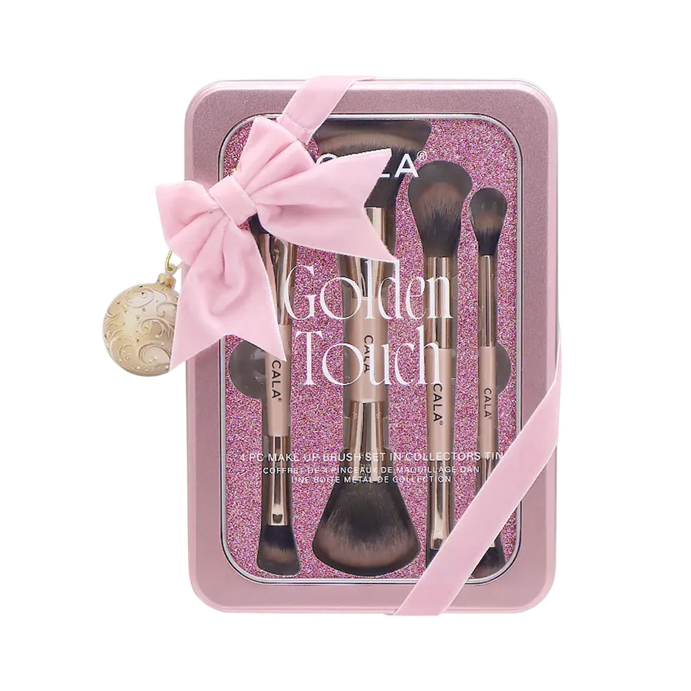 Kit de Pincéis Cala Golden Touch 4 Peças