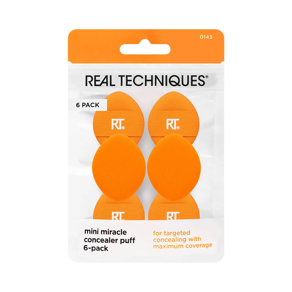 Set Esponja de Maquiagem Real Tech Mini Miracle Concealer 6 Peças