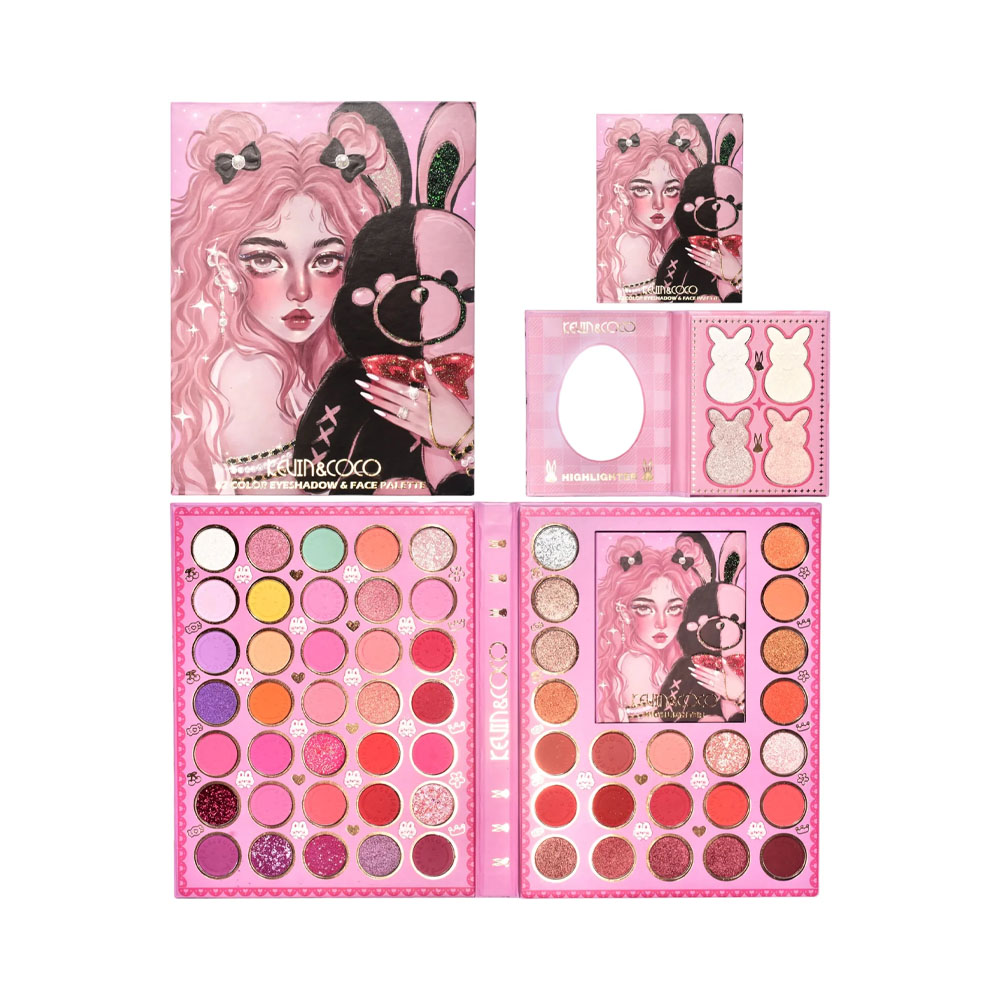 Paleta de Sombras Kevin &amp; Coco KC223137 62 Cores