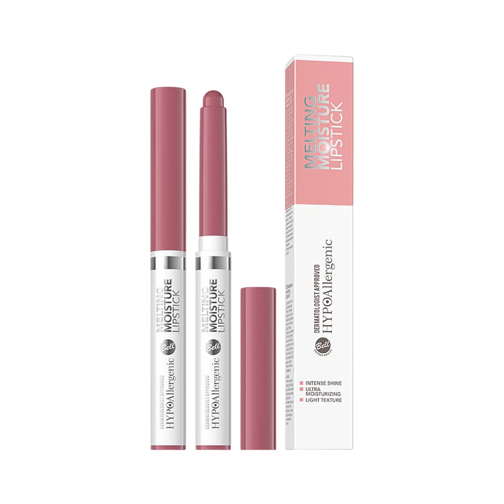 Lápis Labial Bell Hypoallergenic Melting Moisture 006 Mauve Pink 1,5GR