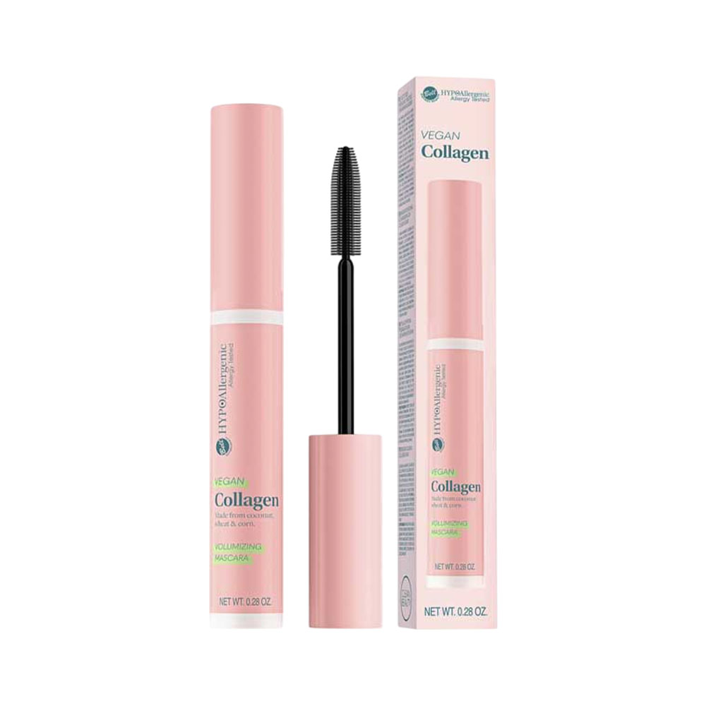 Máscara para Cílios Bell Hypoallergenic Vegan Collagen Volumizing 01 Black 8GR