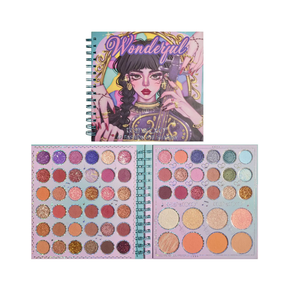 Paleta de Sombras Kevin &amp; Coco KC233939 62 Cores