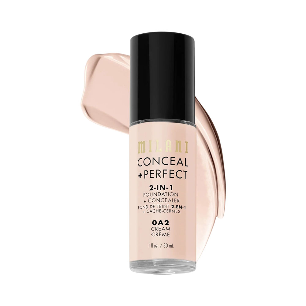Base Milani Conceal + Perfect 2-IN-1 Foundation + Concealer 0A2 Cream 30ML