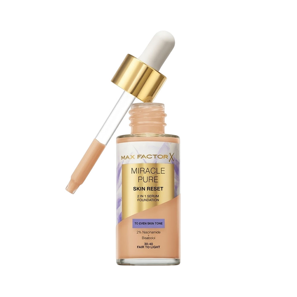 Base MAX Factor Miracle Pure Skin Reset 2-IN-1 Fair TO Light 30ML