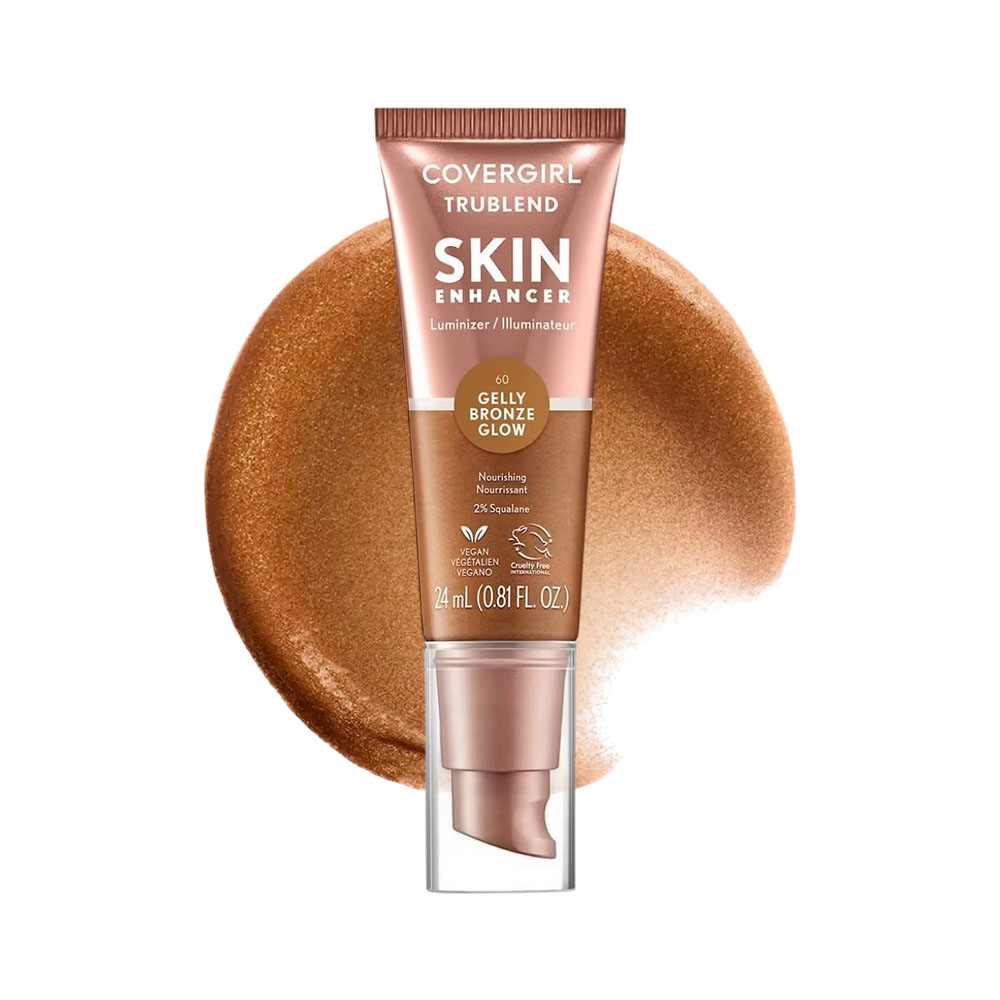 Primer Covergirl Trublend Skin Enhancer Luminizer 60 Gelly Bronze Glow 24ML