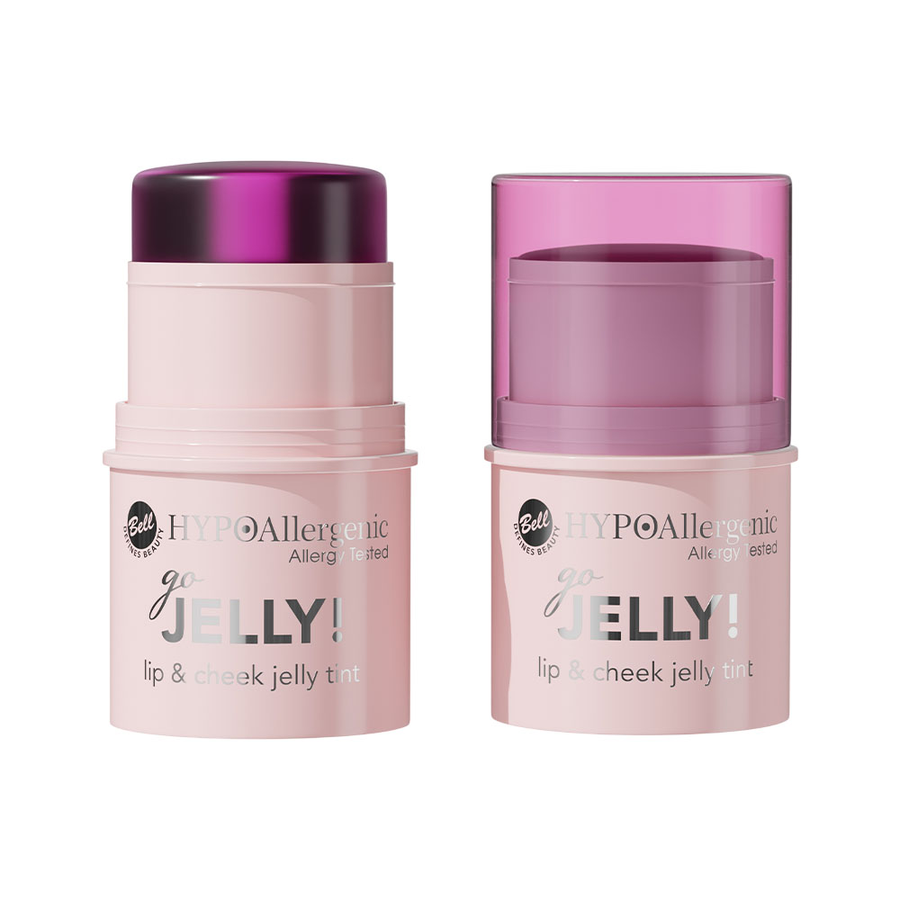 Tinta para Lábios Bell Hypoallergenic GO Jelly! Lip & Cheek Jelly 03 Glamorous 7,5GR