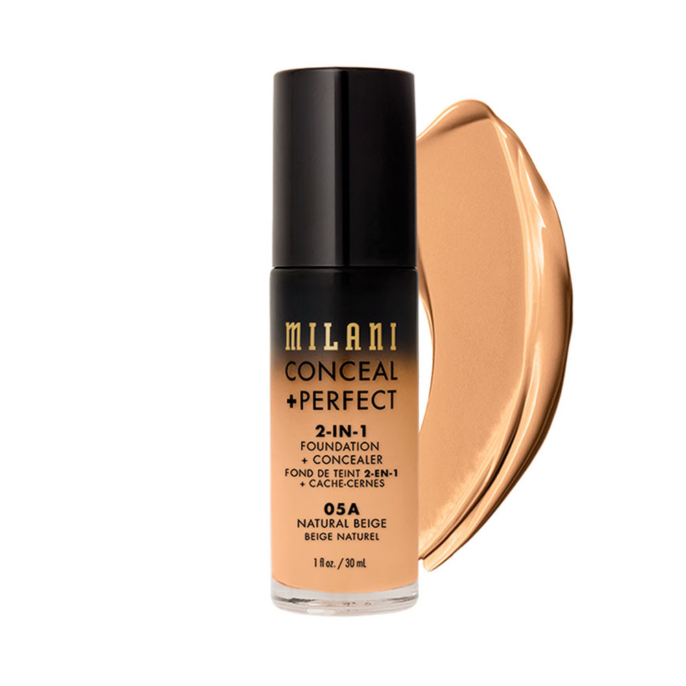 Base Milani Conceal + Perfect 2 en 1 05A Natural Beige 30ml