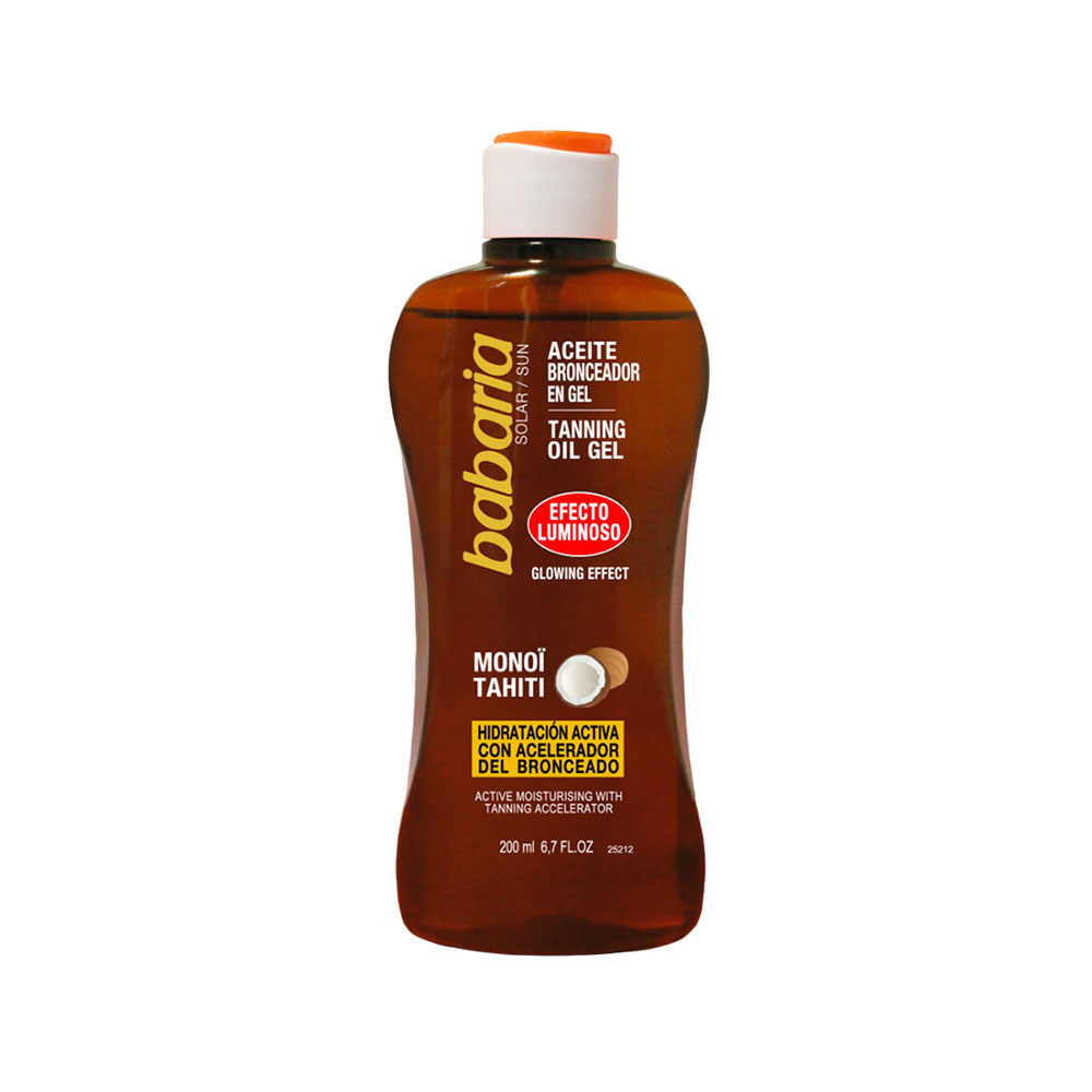 Óleo Bronzeador Babaria Gel Luminoso Monoi Tahiti 200ML