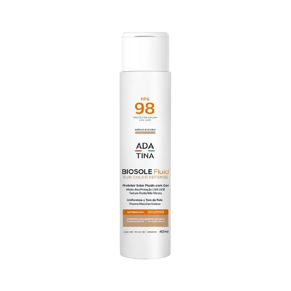 Protetor Solar Adatina Biosole Fluid FPS98 Medio Oscuro 40ML