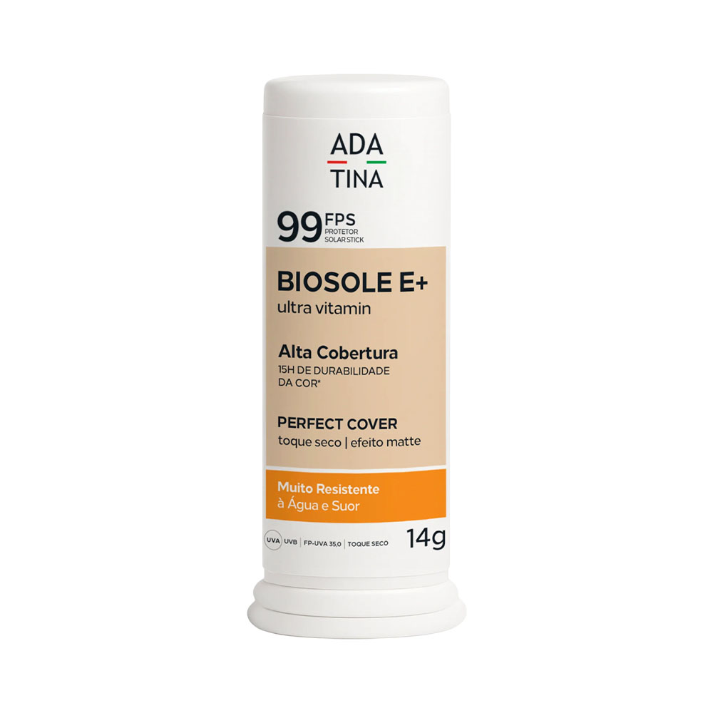 Protetor Solar Adatina Biosole E+ FPS99 12HS Cacau 65 14GR