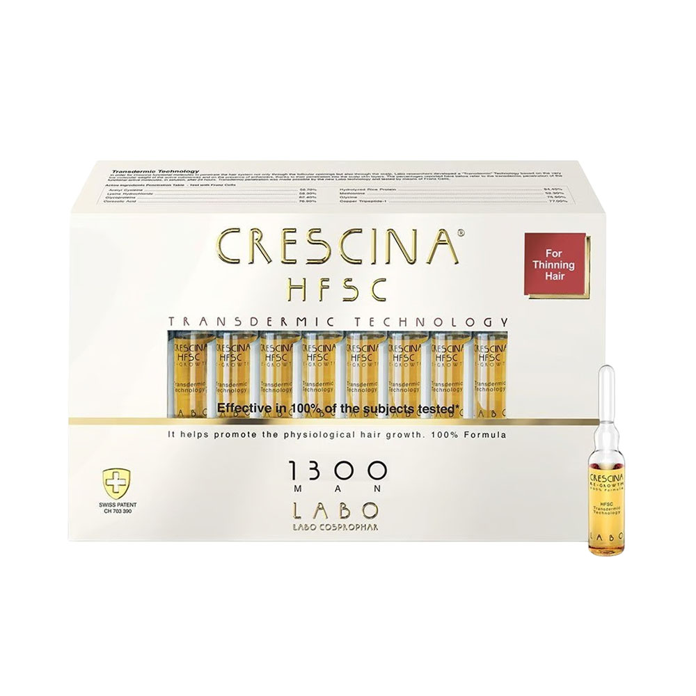 Ampola Crescina Hfsc Transdermic Treatment 1300 Man 20 Peças