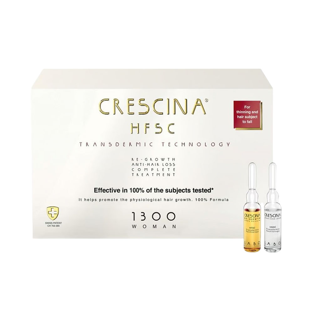 Ampola Crescina Hfsc Transdermic Treatment Re-growth 1300 Woman 20 Peças