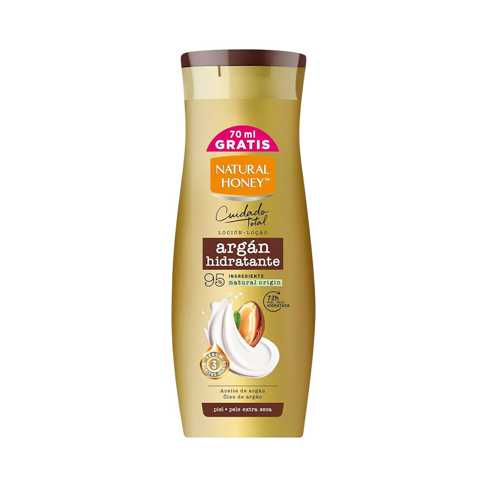 Loção Corporal Natural Honey Argán Hidratante 400ML