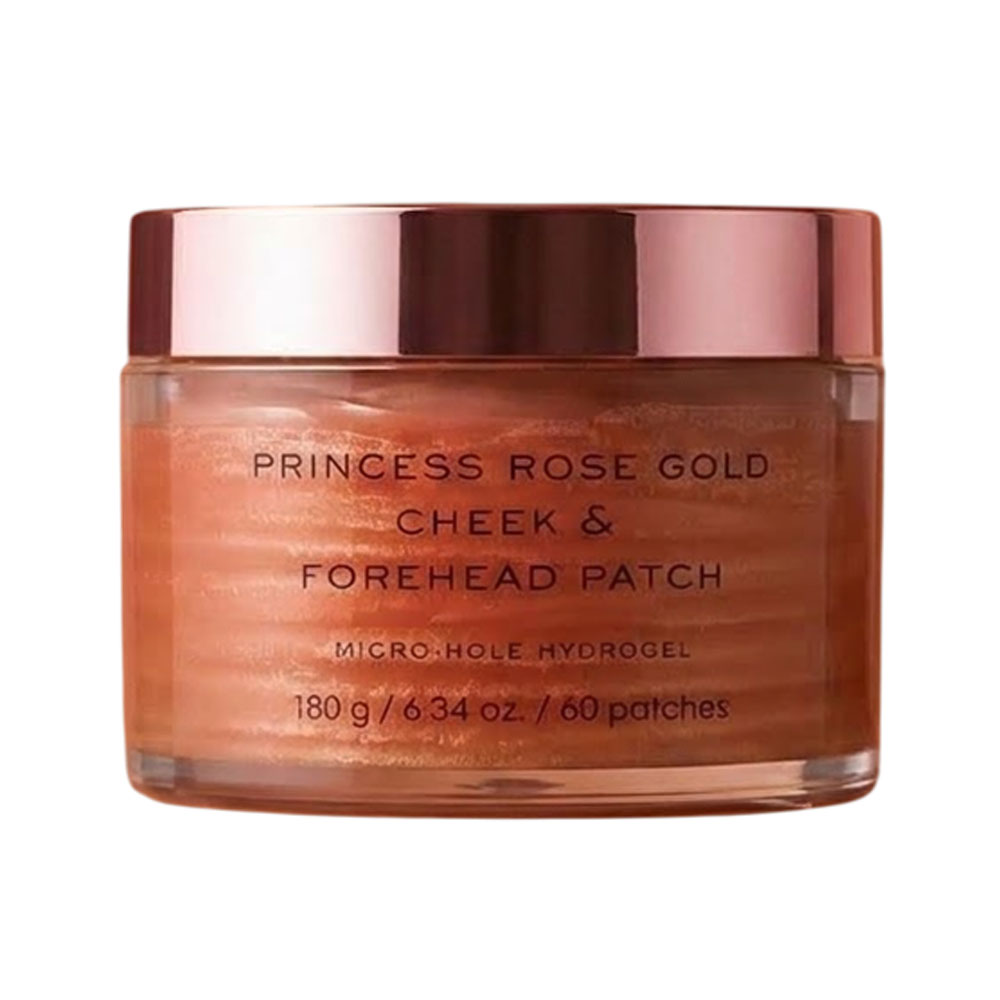 Patch Facial Kocostar Princess Rose Gold Cheek & Forehead Micro-hole Hydrogel 60 Unidades