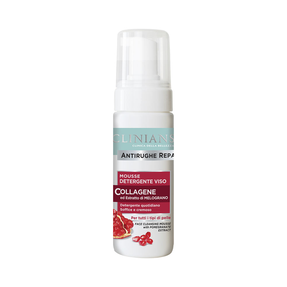 Limpador Facial Clinians Antirughe Repair Mousse Detergente Viso 150ML
