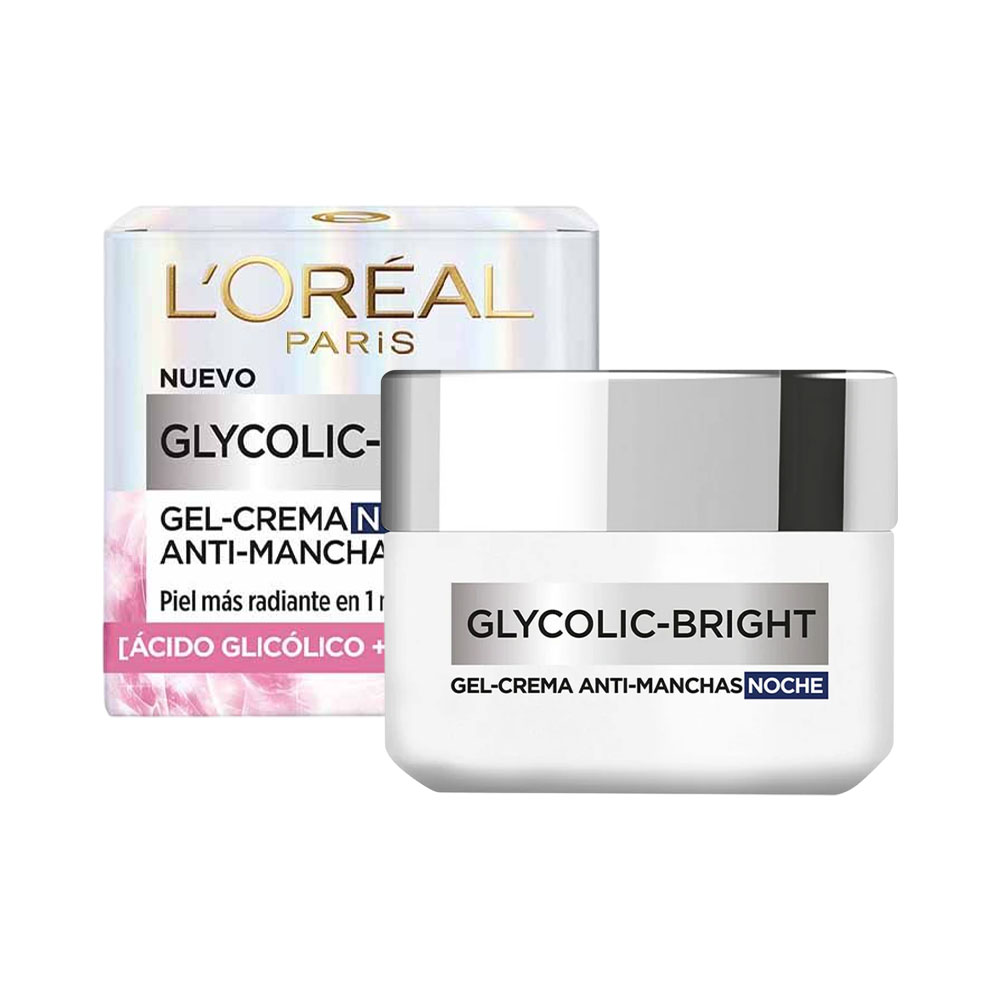 Creme L'oréal Glycolic-bright Anti-manchas Gel Noche 50ML
