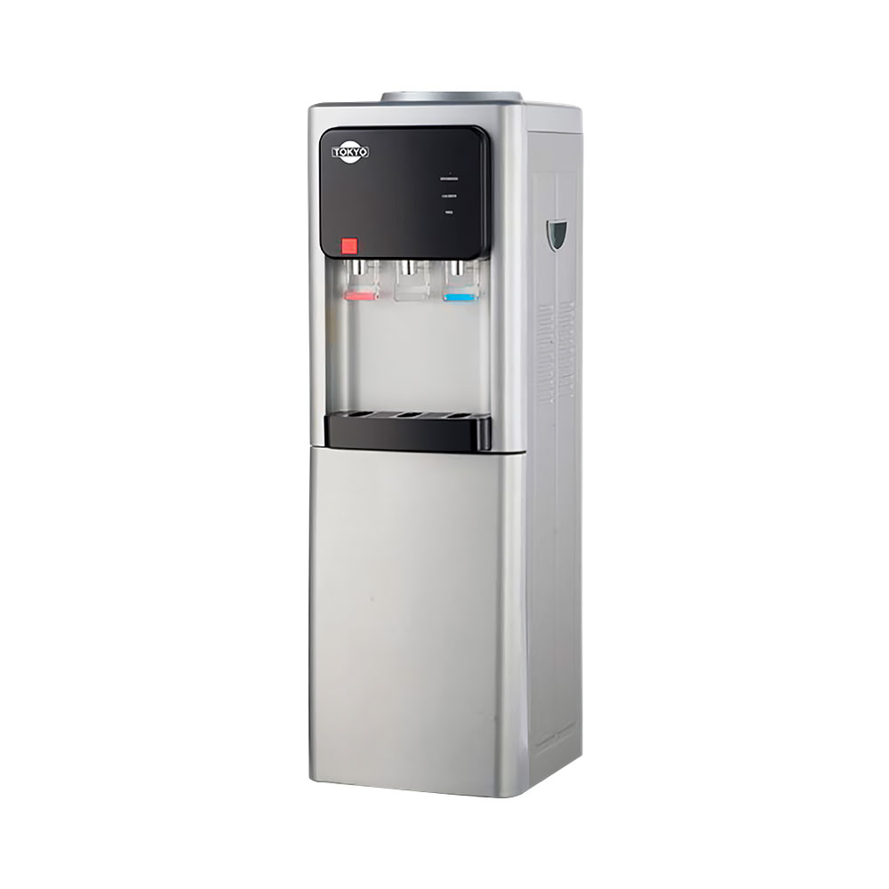 Bebedouro de Coluna Tokyo Crystal Edtbtoksil 220V Prata