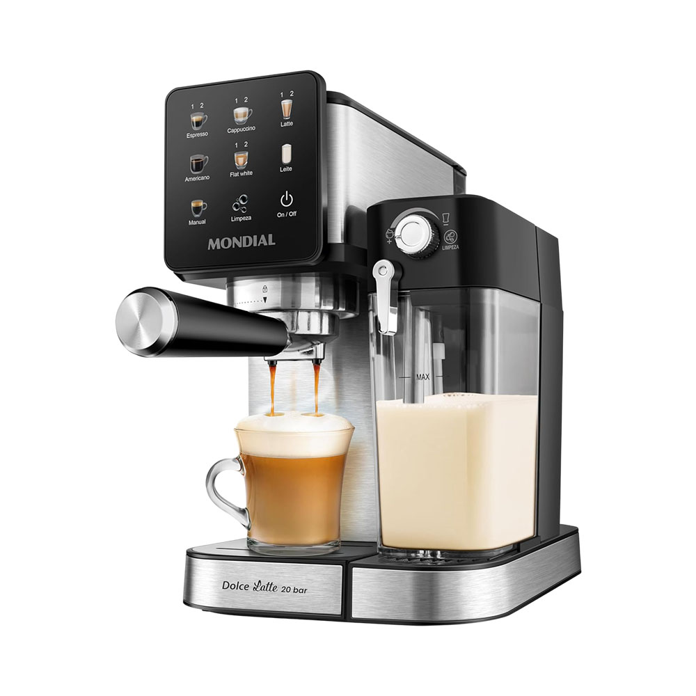 Cafeteira Espresso Mondial Dolce Latte C-28-ECL 110V Prata/preto