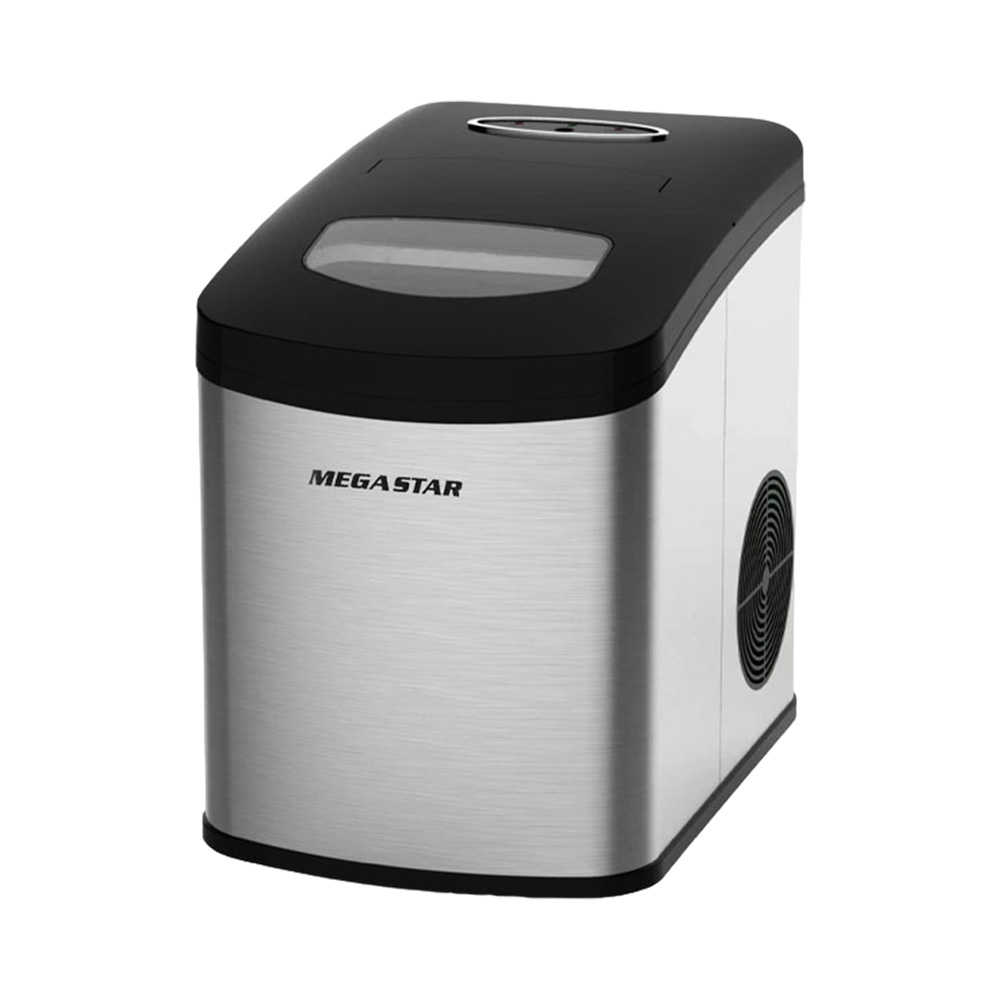 Máquina de Gelo Mega Star ZB22 10KG 220V Prata - Preto