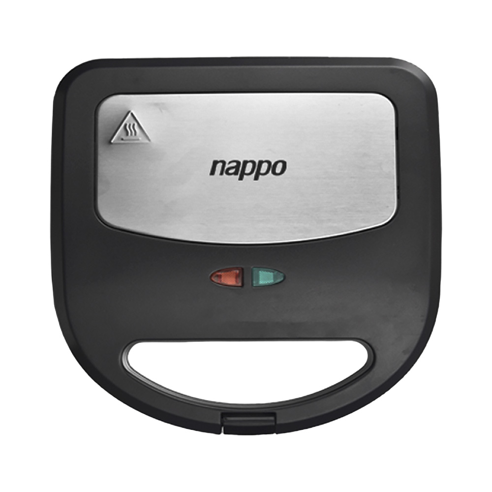 Sanduicheira/grill/waffleira Nappo NEG-195 3 em 1 750W 220V Preto - Prata
