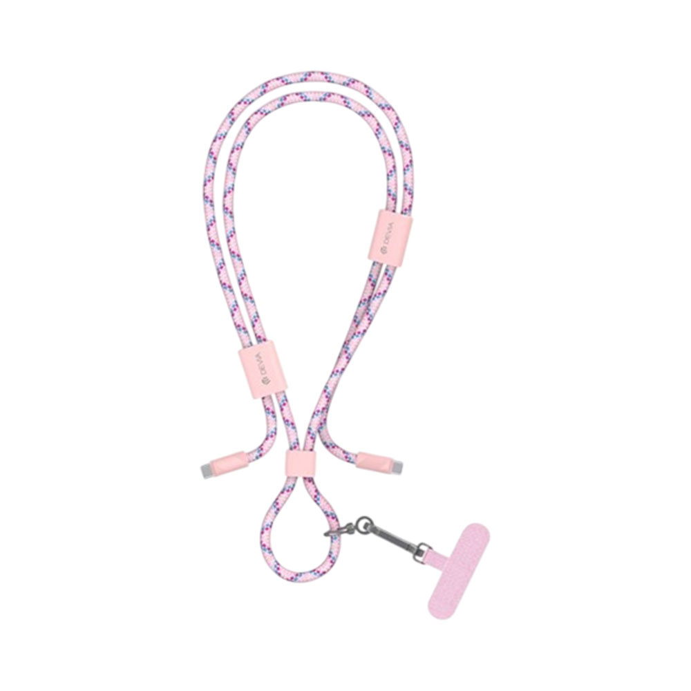 Cabo Colar Devia EC428 Usb-c 1.60M Pink