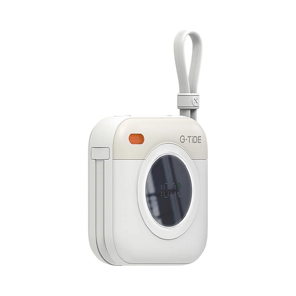 Carregador Portátil Sem Fio G-tide Multi X1 10.000 Mah Beige