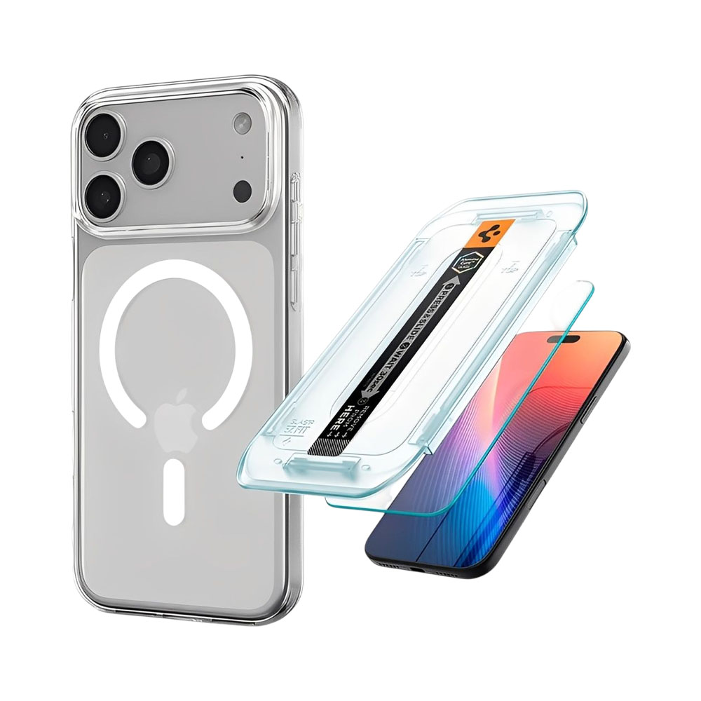 Kit de Capa Protetora Spigen ACS09896 com Protetor de Tela para Iphone 17 PRO MAX