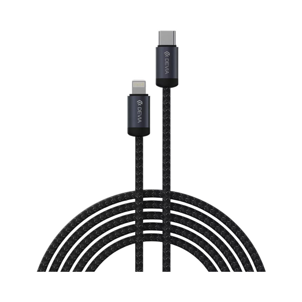 Cabo Devia EC645 Usb-c para Lightning 27W 3M Black