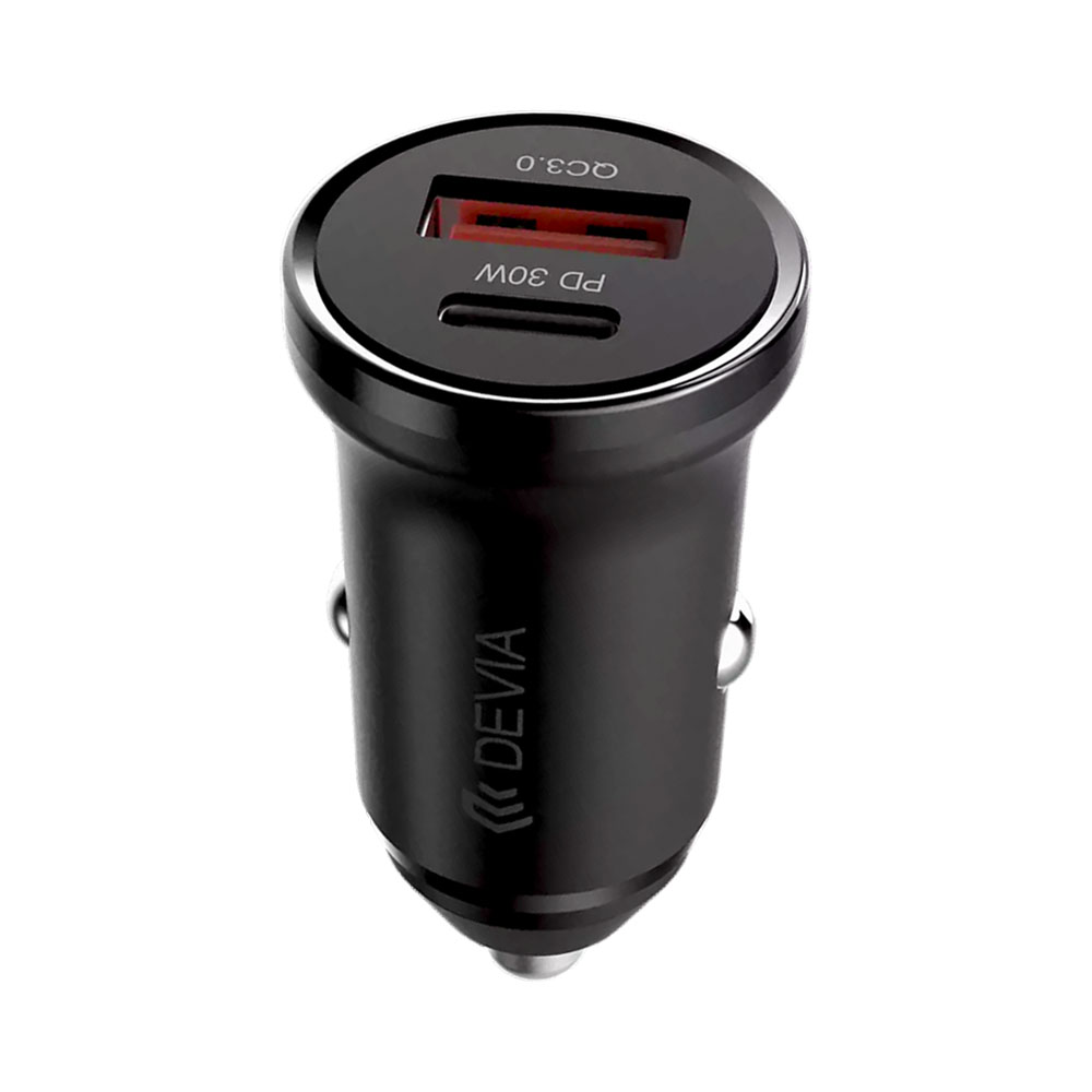 Carregador Veicular Devia 30W Preto