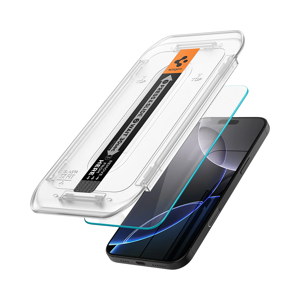 Protector de Pantalla Spigen Glastr EZ Fit para Apple Iphone 16 PRO AGL07928 2 Pack Transparente