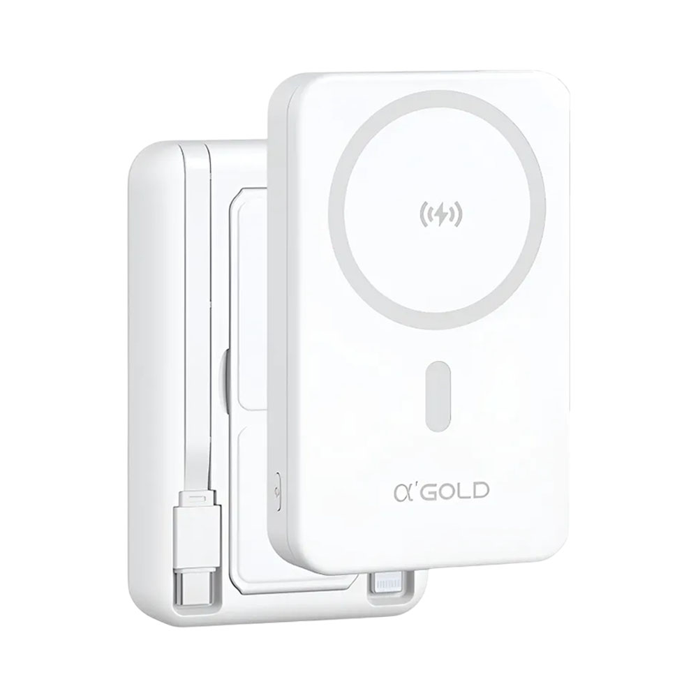 Cargador Portátil A'gold PRO BTE-60B 10.000 Mah Blanco