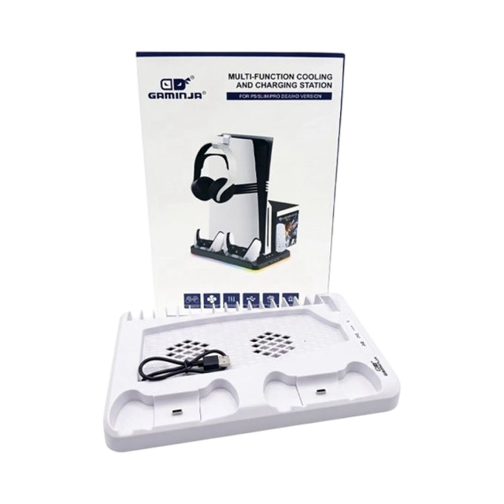 Soporte Cooler Gaminja P58 para PS5 White