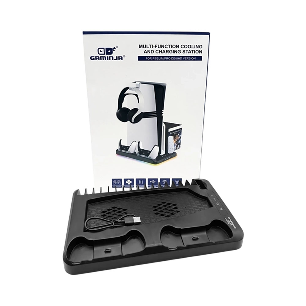Soporte Cooler Gaminja P58 para PS5 Black