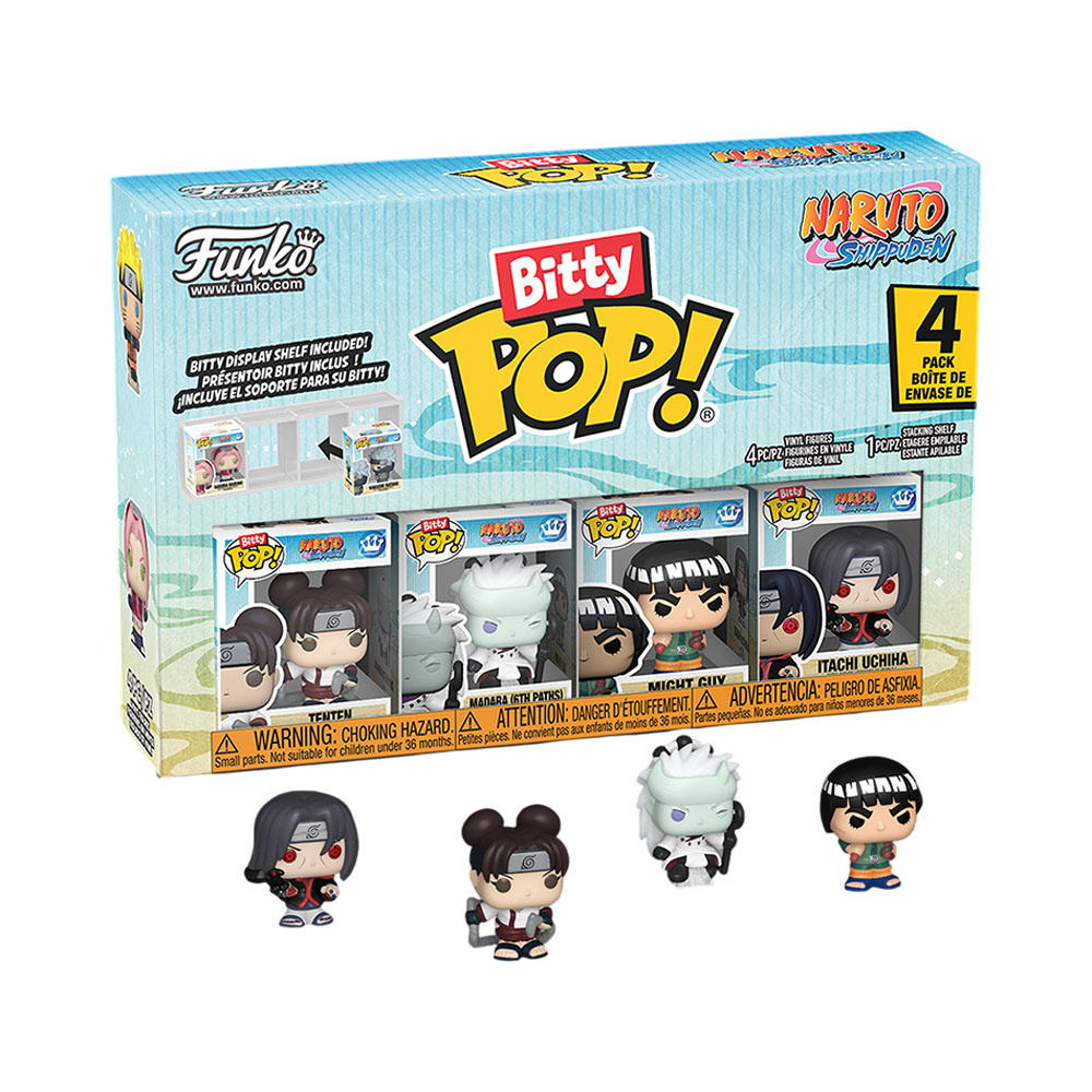 Boneco Bitty Pop Naruto Tenten Madara Guy