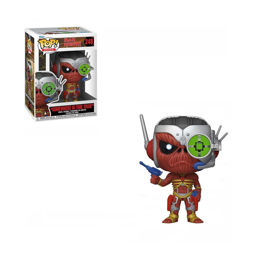 Boneco Funko Pop Iron Maiden Somewhere IN Time Eddie 248