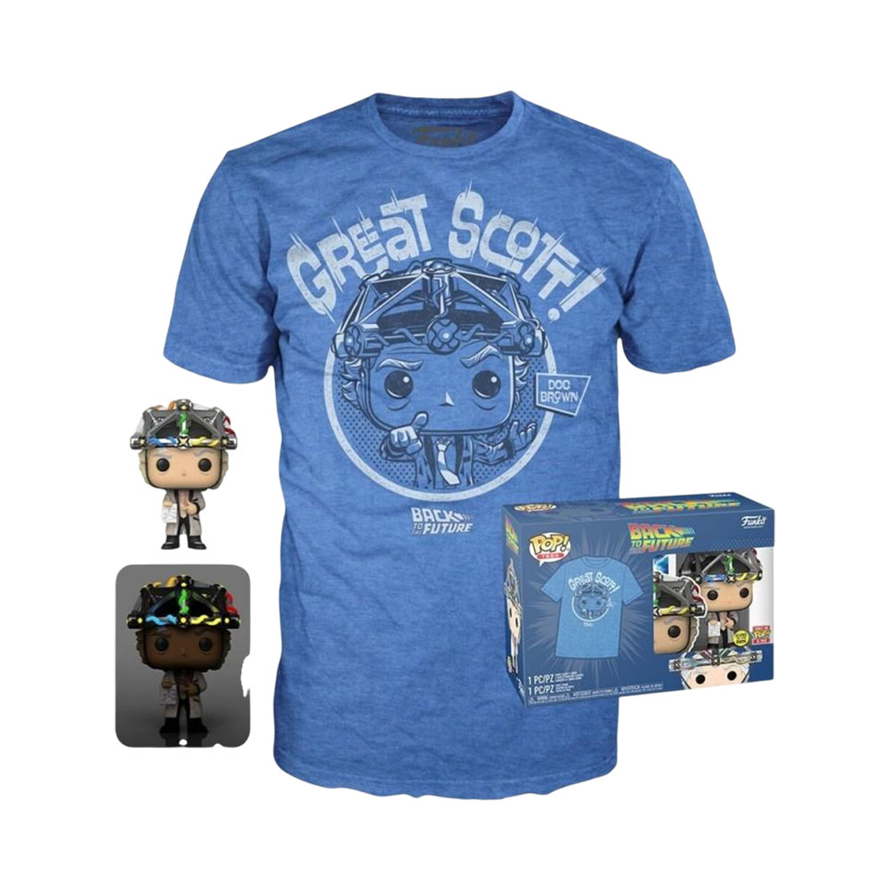 Boneco Funko Pop com Camiseta L Tees Back TO The Future