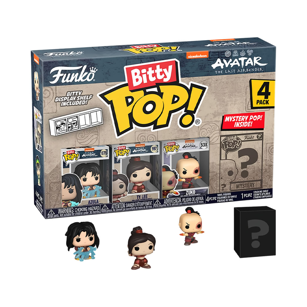 Boneco Funko Bitty Pop Avatar The Last Airbender 4 Peças