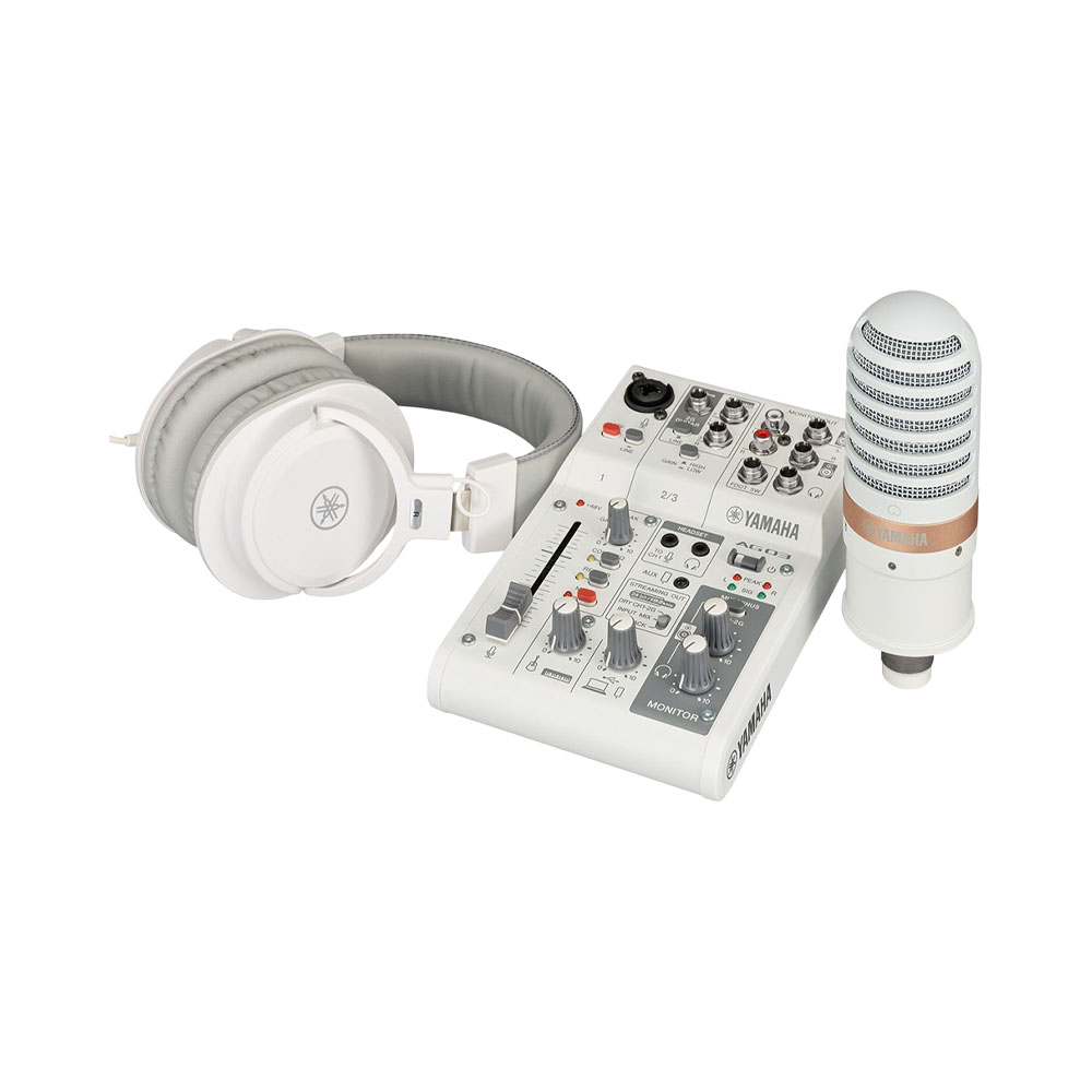 Interface de Áudio Yamaha AG-03MK Streaming Pack