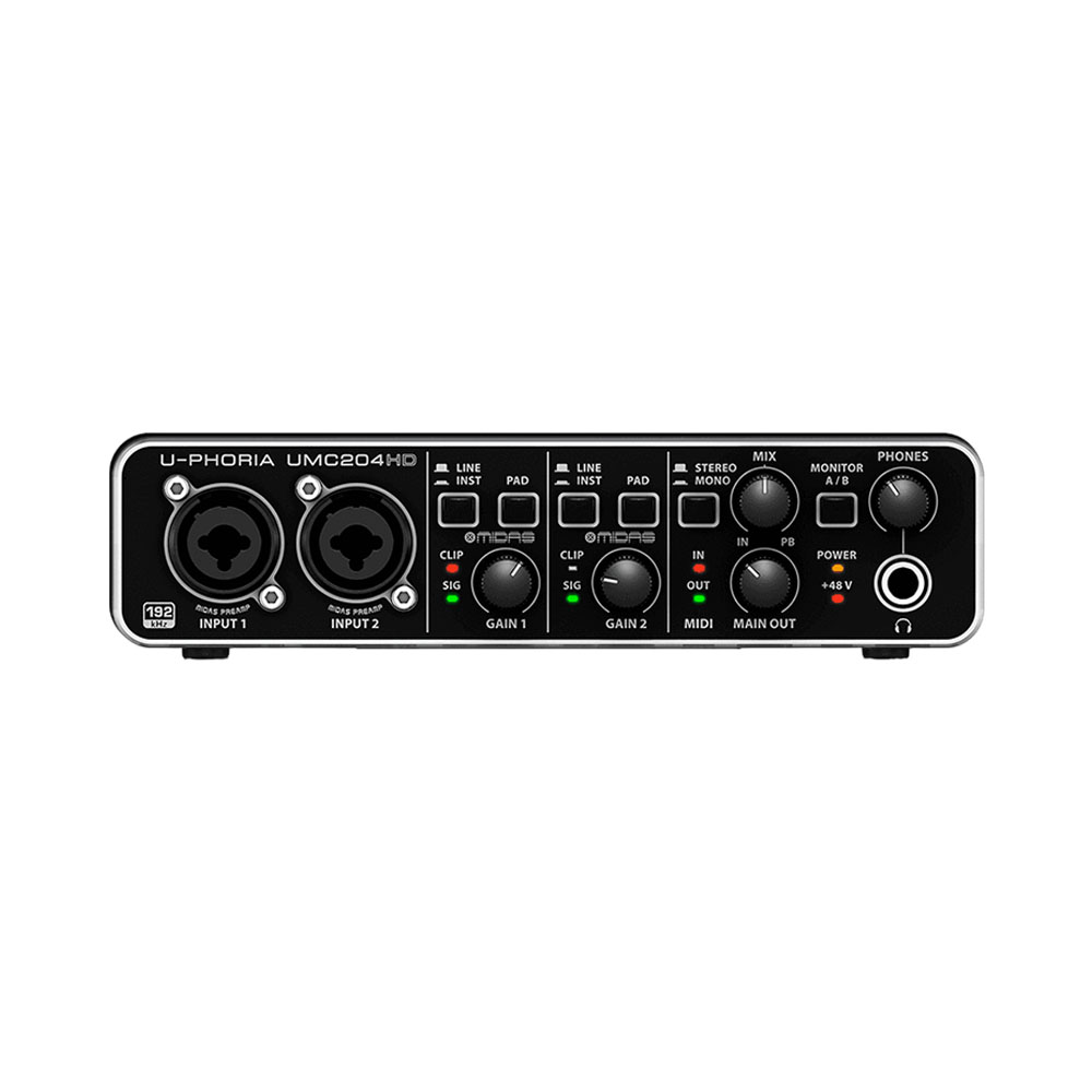 Interface Behringer U-phoria UMC204HD Preto