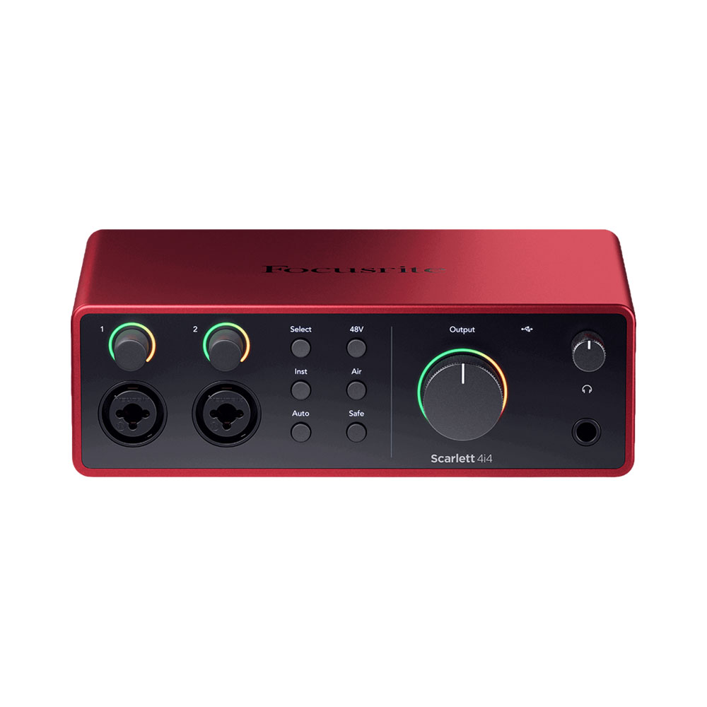 Interface Focusrite Scarlett 4I4 Vermelho