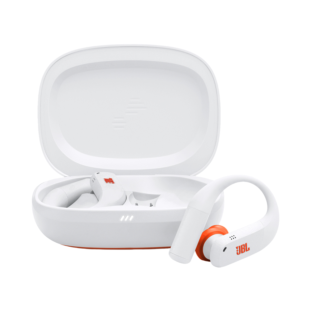 Fone de Ouvido Sem Fio Jbl Endurance Peak 4 Branco/laranja