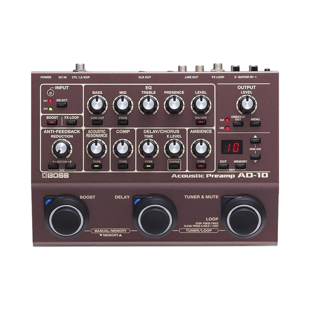 Pré-amplificador Boss AD-10 Acustic