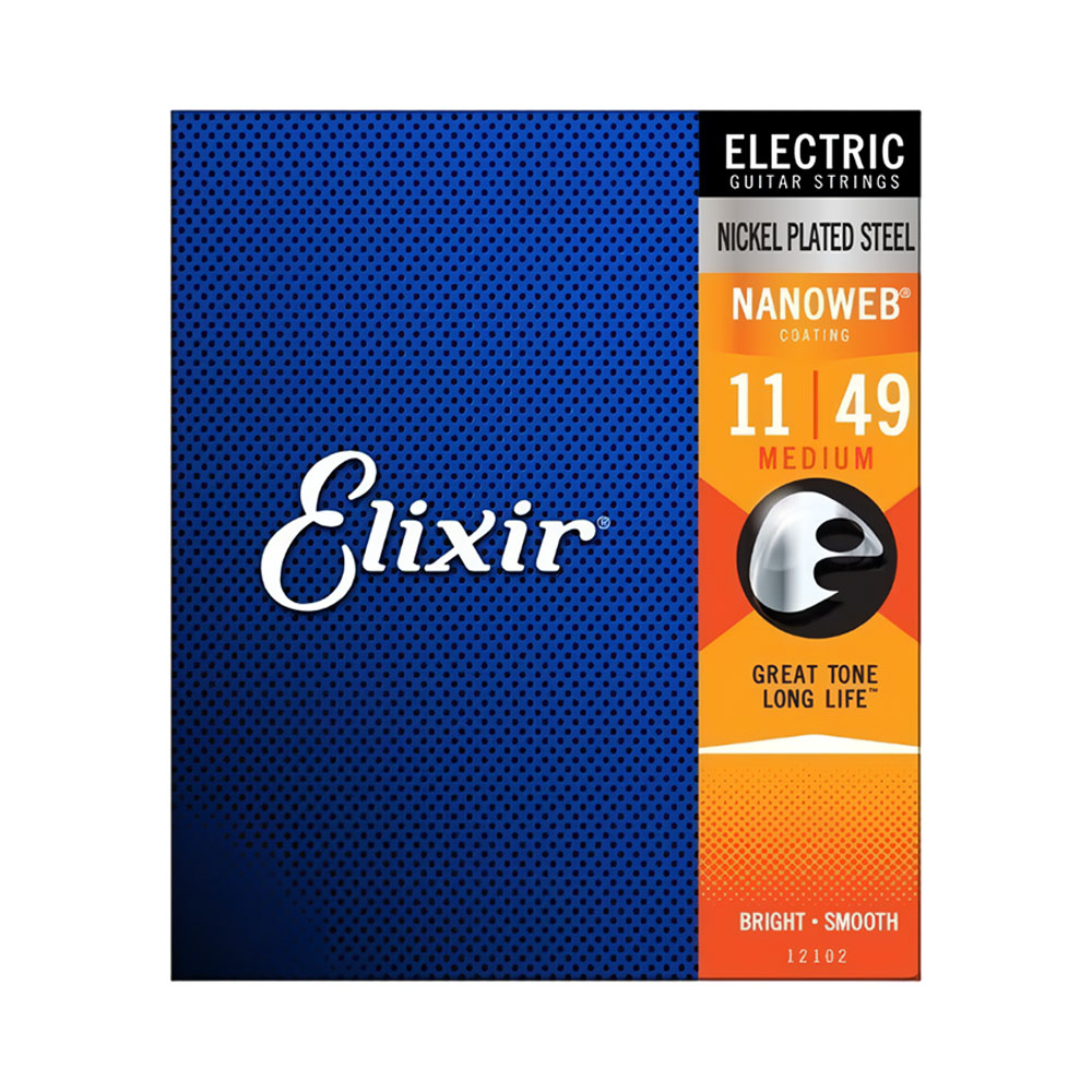 Corda de Guitarra Elétrica Elixir Nanoweb EX12102