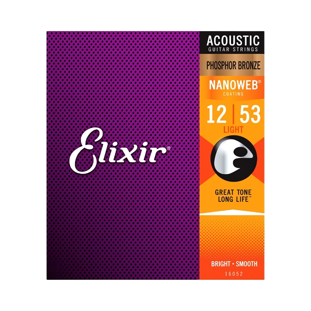 Cordas para Violão Acústico Elixir Nanoweb EX16052